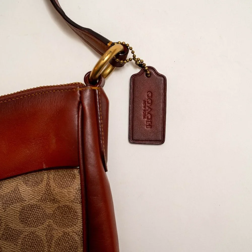 NWOT Coach Leather Monogram Corssbody Bag